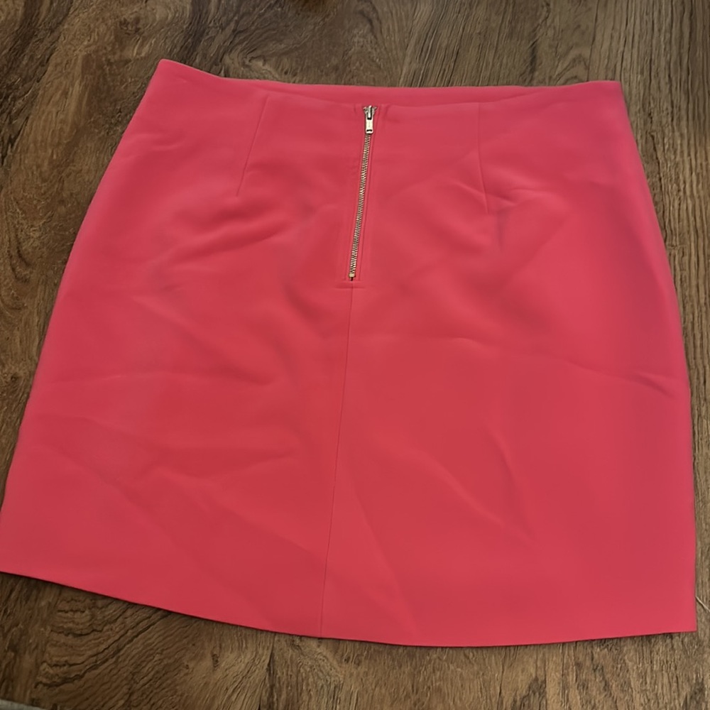 Michael Costello Pink Mini Skirt with gold chains - Picture 6 of 7